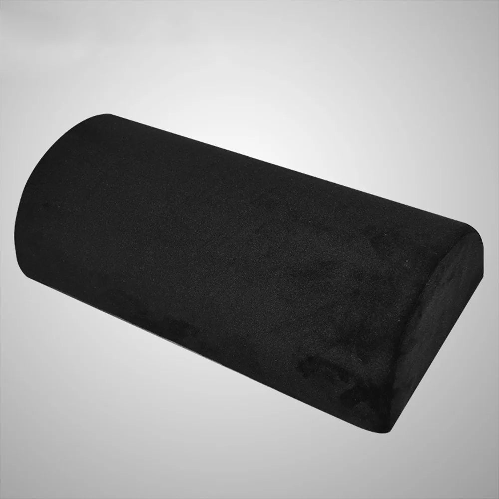 Memory Foam Half Moon Bolster Pillow - Orthopedic Support for Legs, Knees & Back