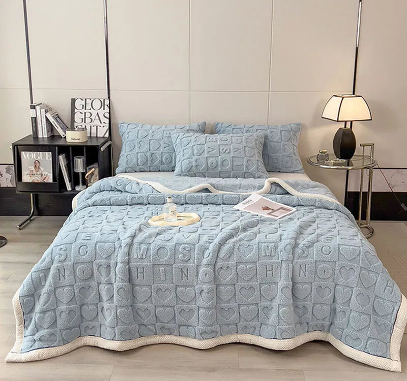 Cosmos Premium Taffeta Velvet Blanket - Double-Sided Plush Throw