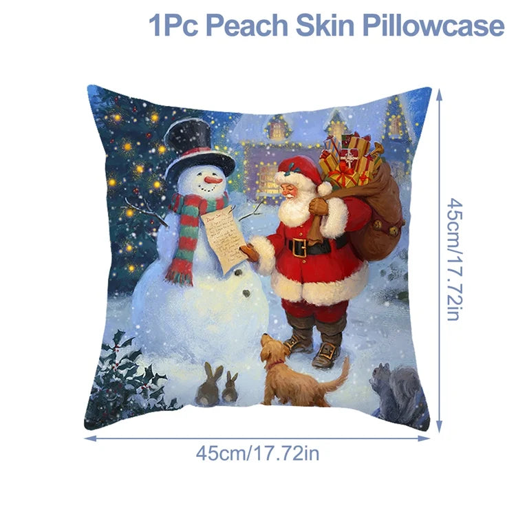 Vacanza Christmas Santa Cushion Cover 45cm - Decorative Holiday Pillow Case