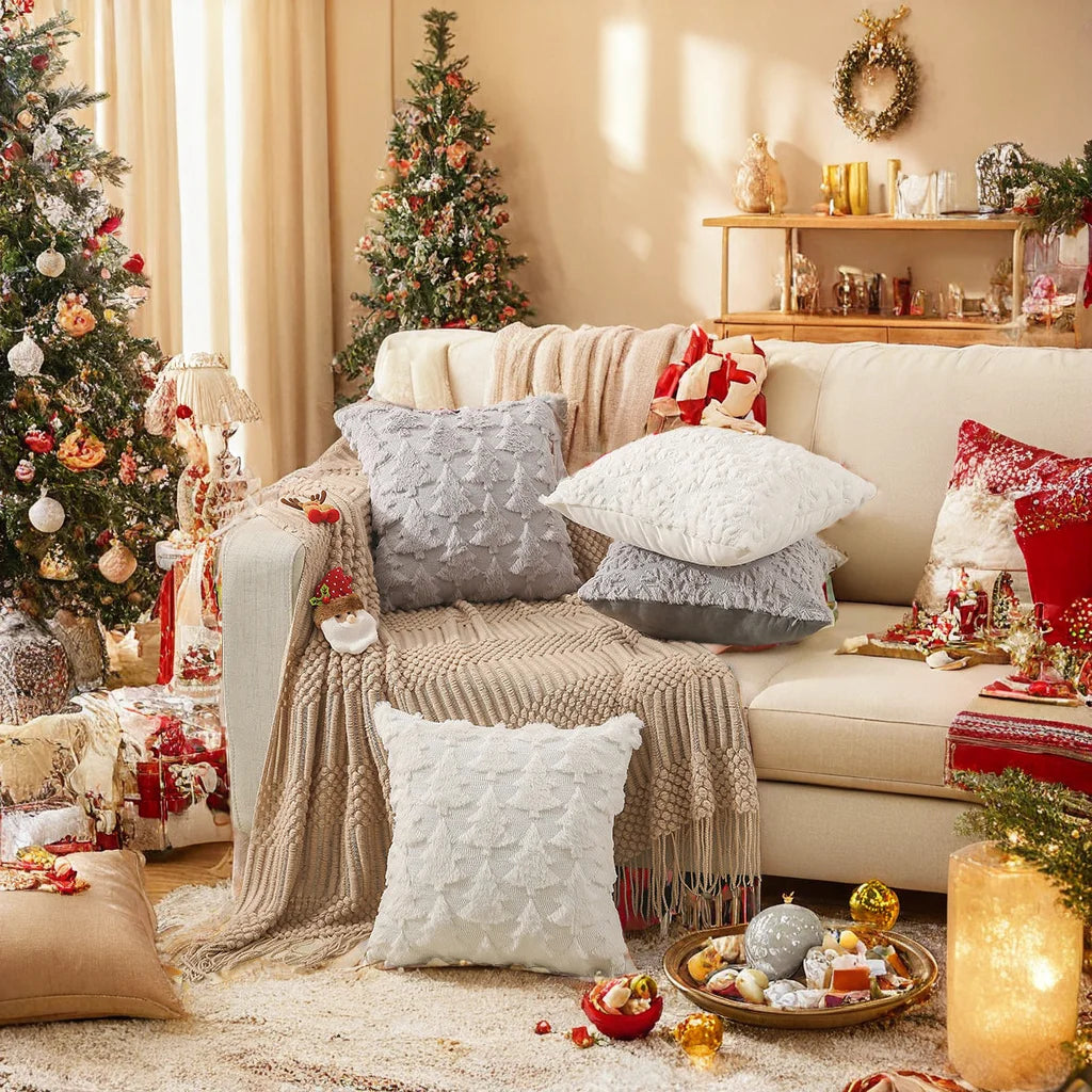 Casanova Nordic Christmas Pillow Covers - Minimalist Sofa Cushion Covers
