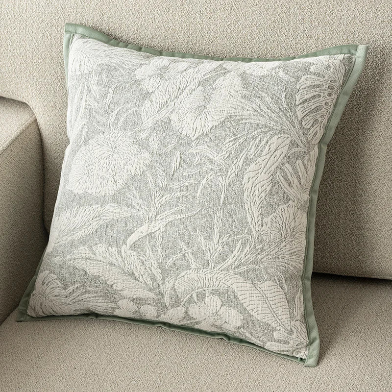 Eleganza Luxury Chenille Throw Pillow Covers - Jacquard Cushion Cases