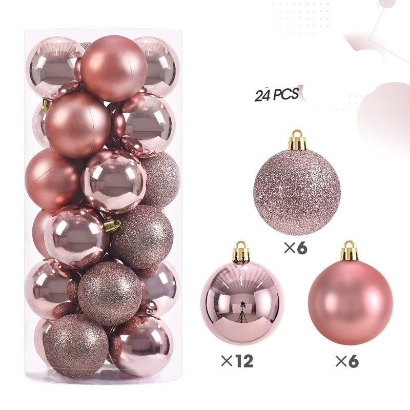Morris Shatterproof Christmas Ball Ornaments - 30mm & 40mm Safe Holiday Tree Decorations