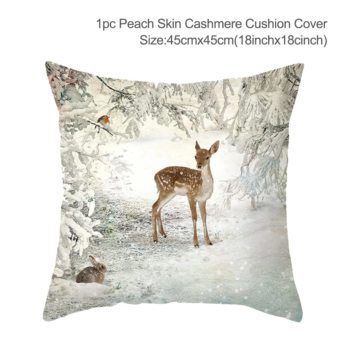 Morozac Christmas Cushion Cover 45cm - Holiday Pillow Case Decor