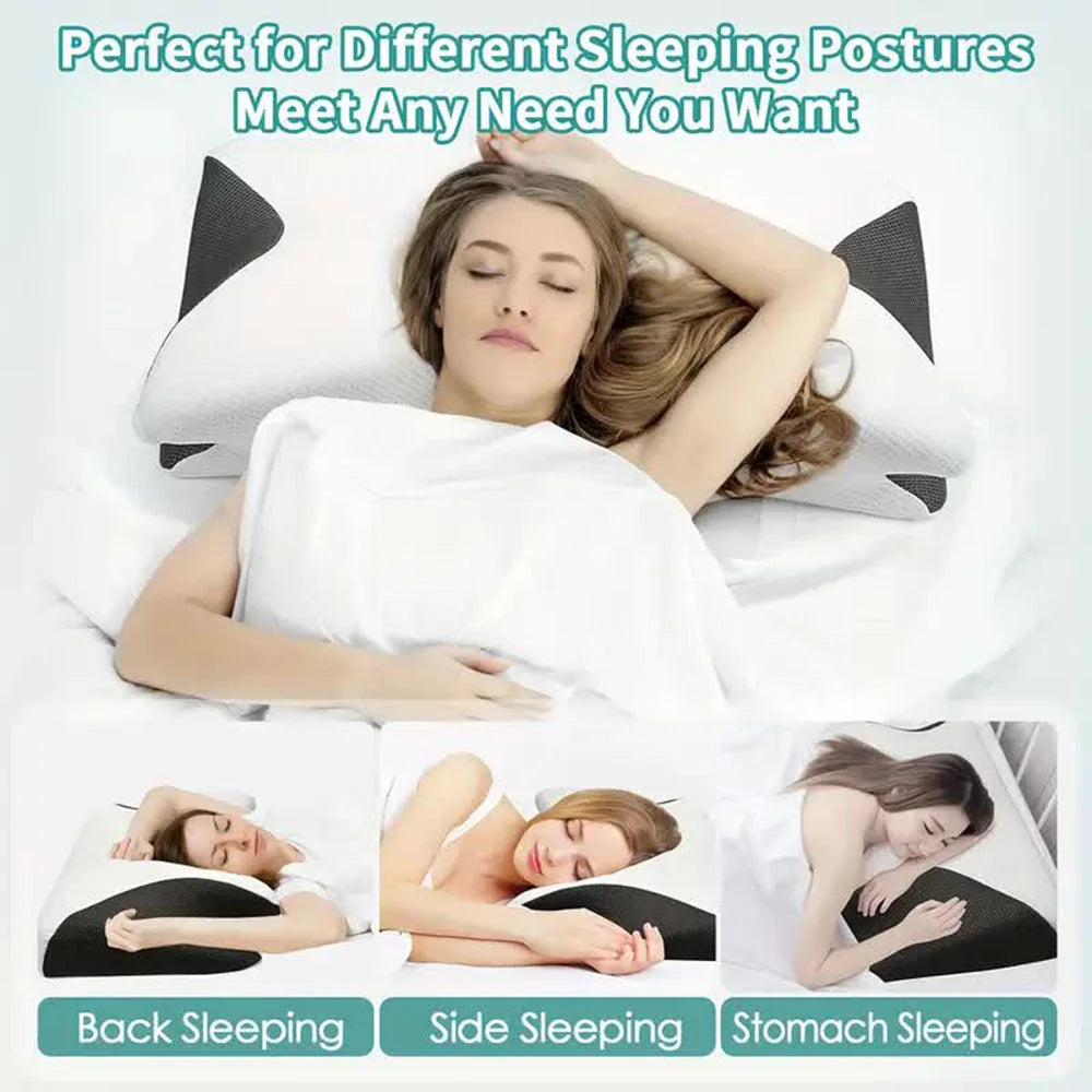 Butterfly Memory Foam Cervical Pillow - Orthopedic Neck Support