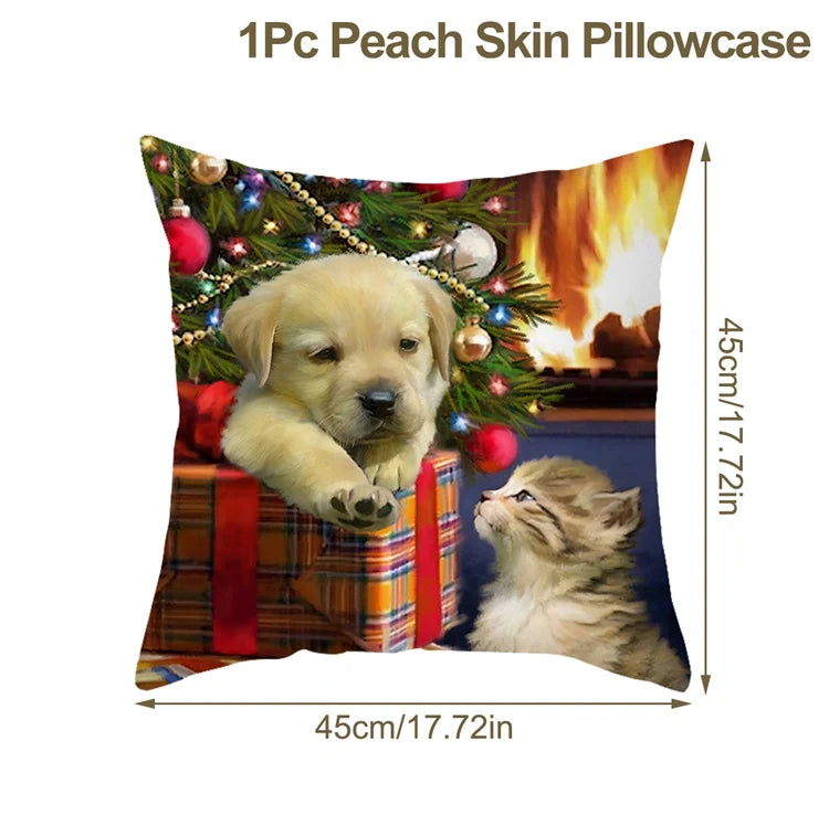 Vacanza Christmas Santa Cushion Cover 45cm - Decorative Holiday Pillow Case