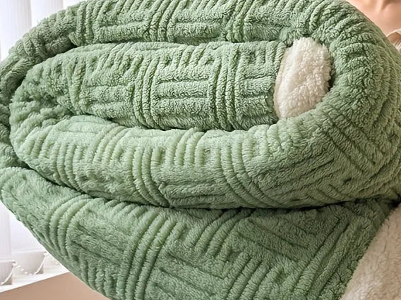 Matrix Premium Vintage Double Blanket - Milk Velvet Home Throw