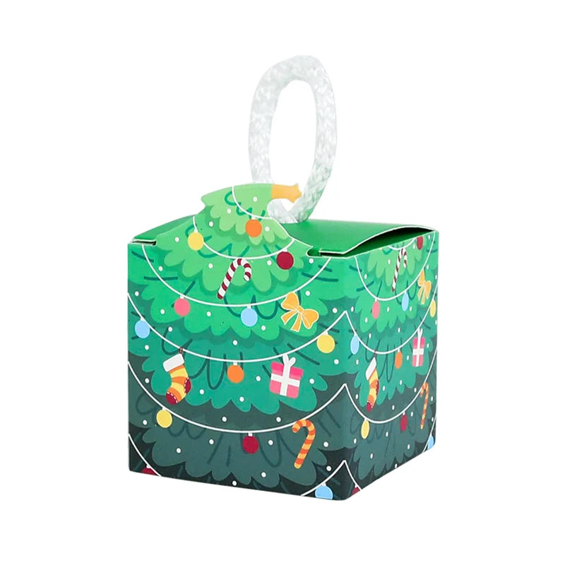 Luna Christmas Tree Gift Boxes (10pcs) - Holiday Cookie & Candy Packaging