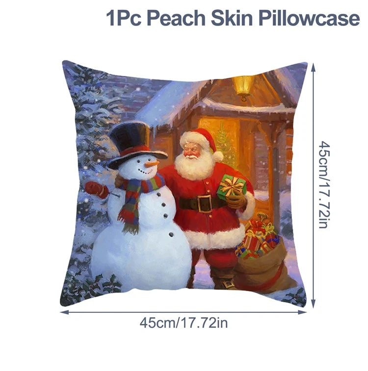 Vacanza Christmas Santa Cushion Cover 45cm - Decorative Holiday Pillow Case