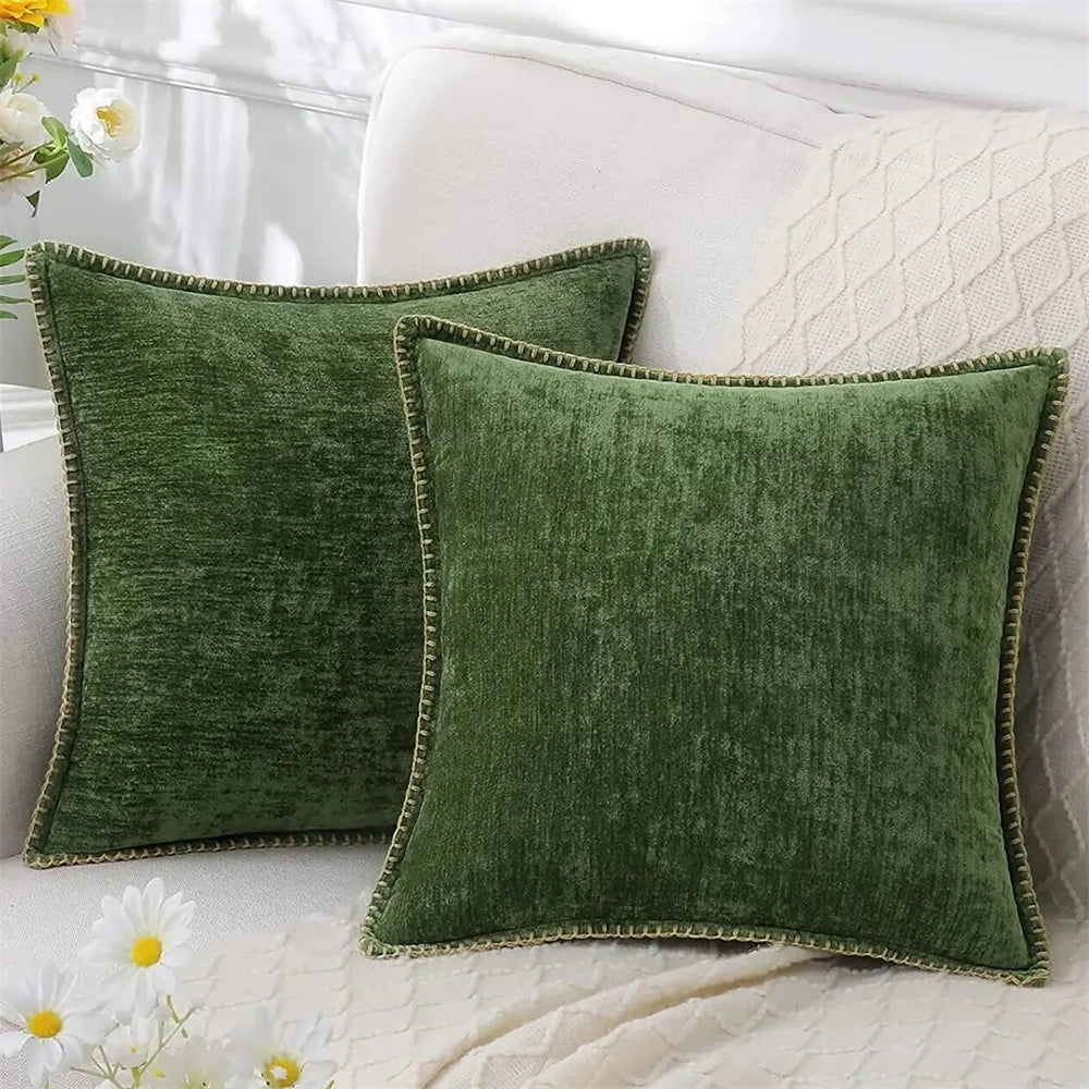 Maxima Chenille Velvet Cushion Covers 40x40 50x50cm