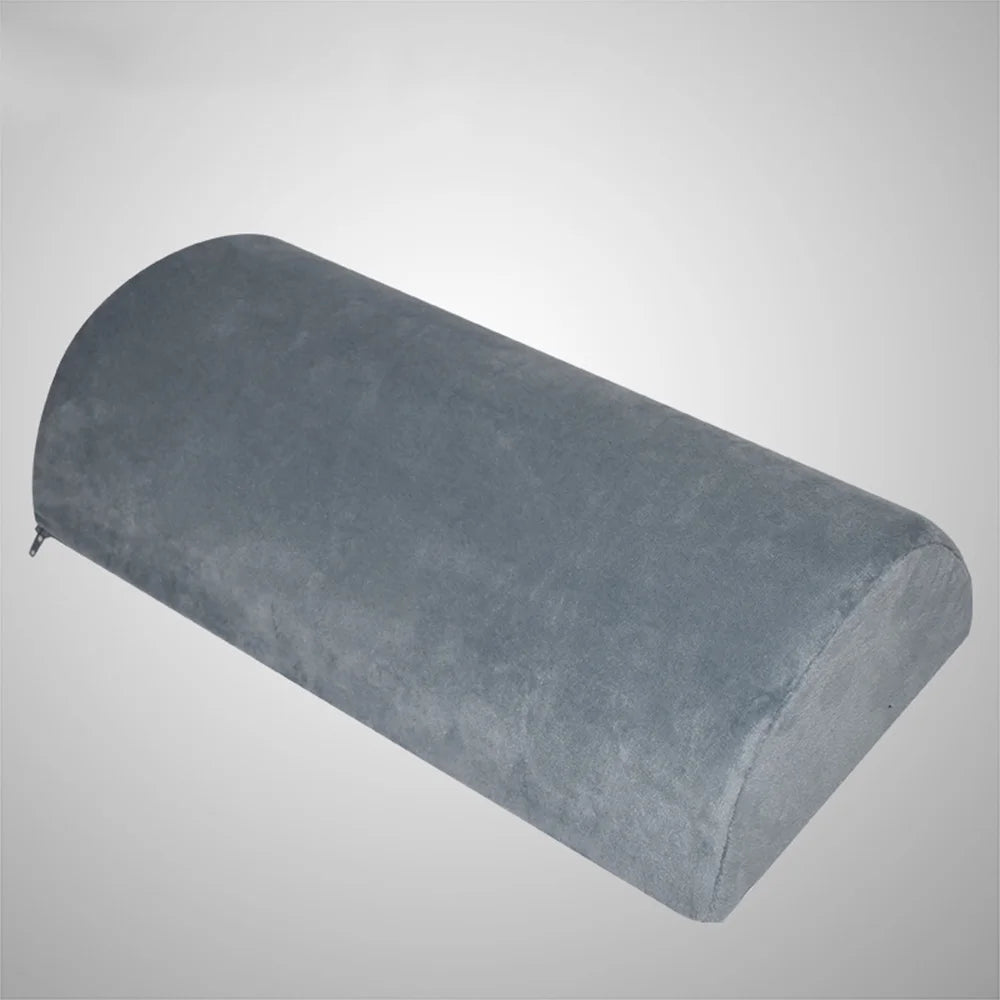Memory Foam Half Moon Bolster Pillow - Orthopedic Support for Legs, Knees & Back