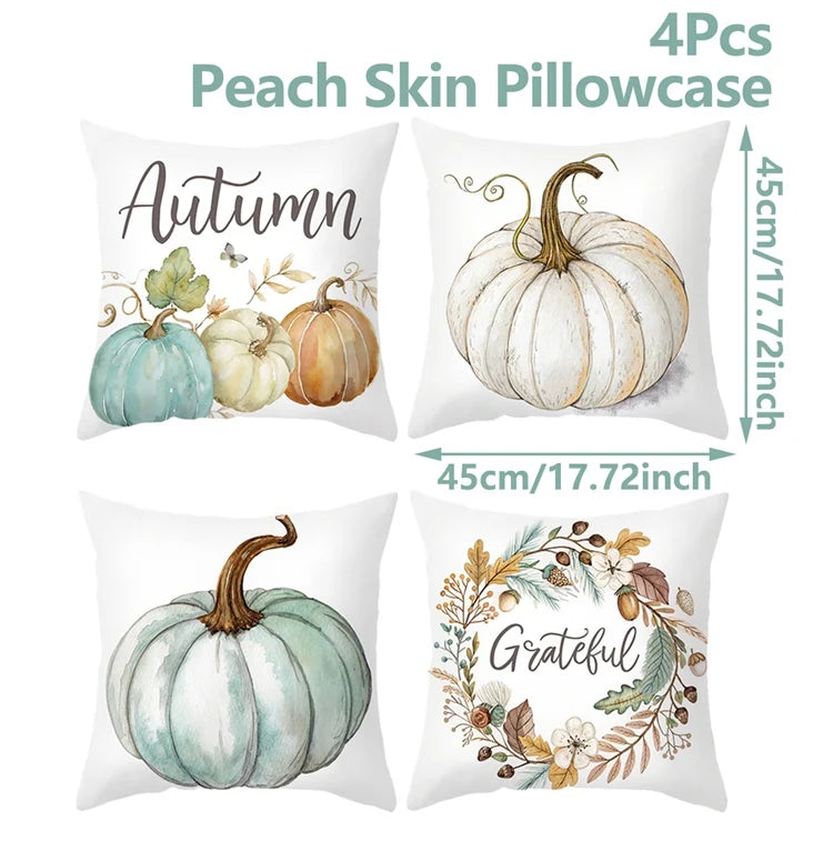 Venita 4PCS Christmas Cushion Covers - Merry Christmas Pillow Cases for Holiday Decor