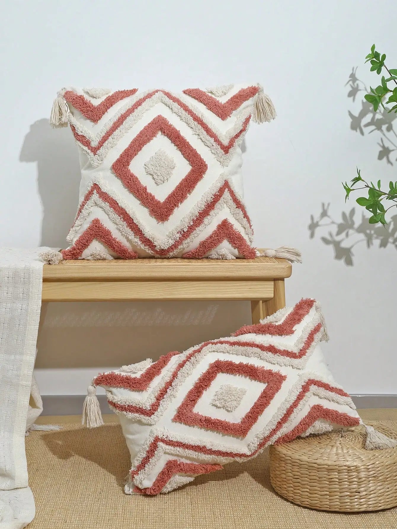 Maya Nordic Moroccan Tufted Pillow Covers