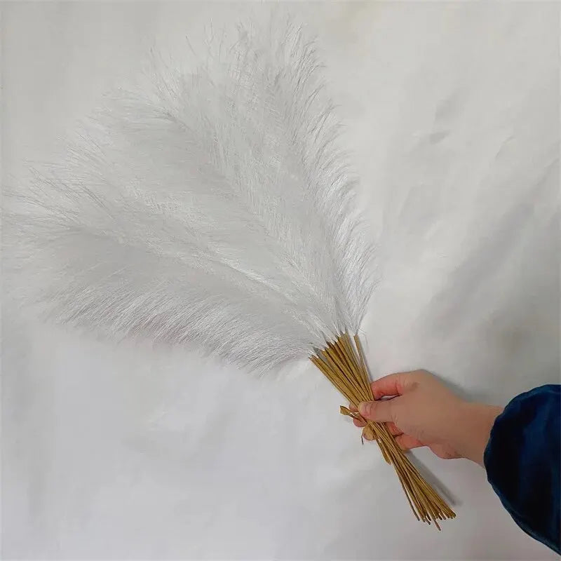 Lydia artificial reed grass white pampas single stem natural look