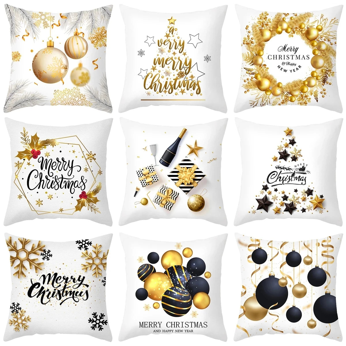 Morozac Christmas Cushion Cover 45cm - Holiday Pillow Case Decor