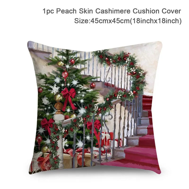 Vacanza Christmas Santa Cushion Cover 45cm - Decorative Holiday Pillow Case