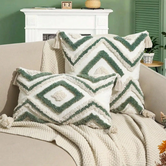 Maya Nordic Moroccan Tufted Pillow Covers