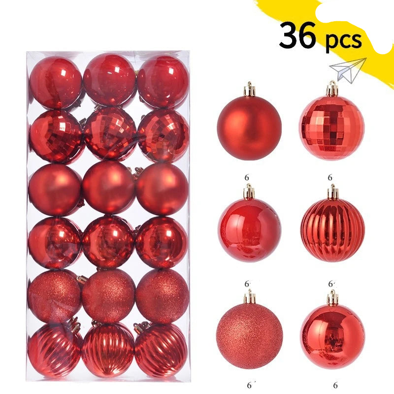 Morris Shatterproof Christmas Ball Ornaments - 30mm & 40mm Safe Holiday Tree Decorations