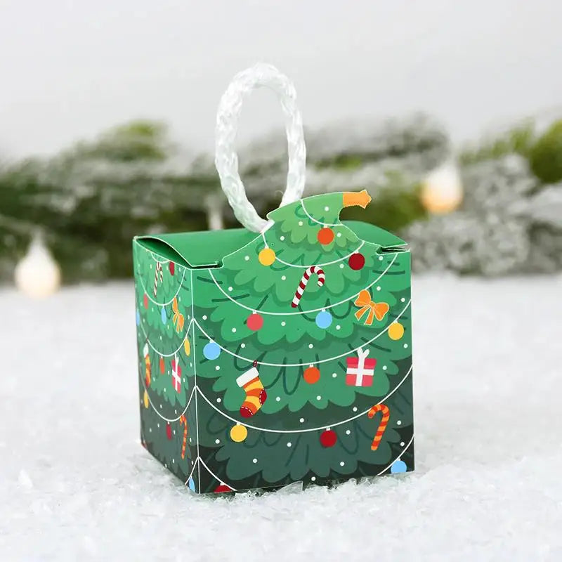 Luna Christmas Tree Gift Boxes (10pcs) - Holiday Cookie & Candy Packaging