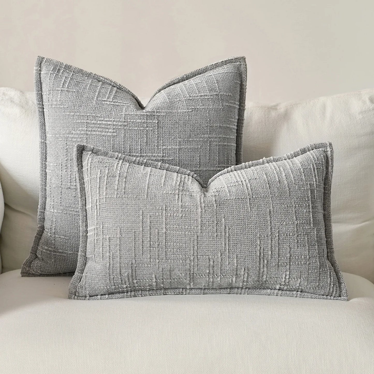 Masy Chenille Cushion Cover - Bamboo Yarn Textured Throw Pillow Case