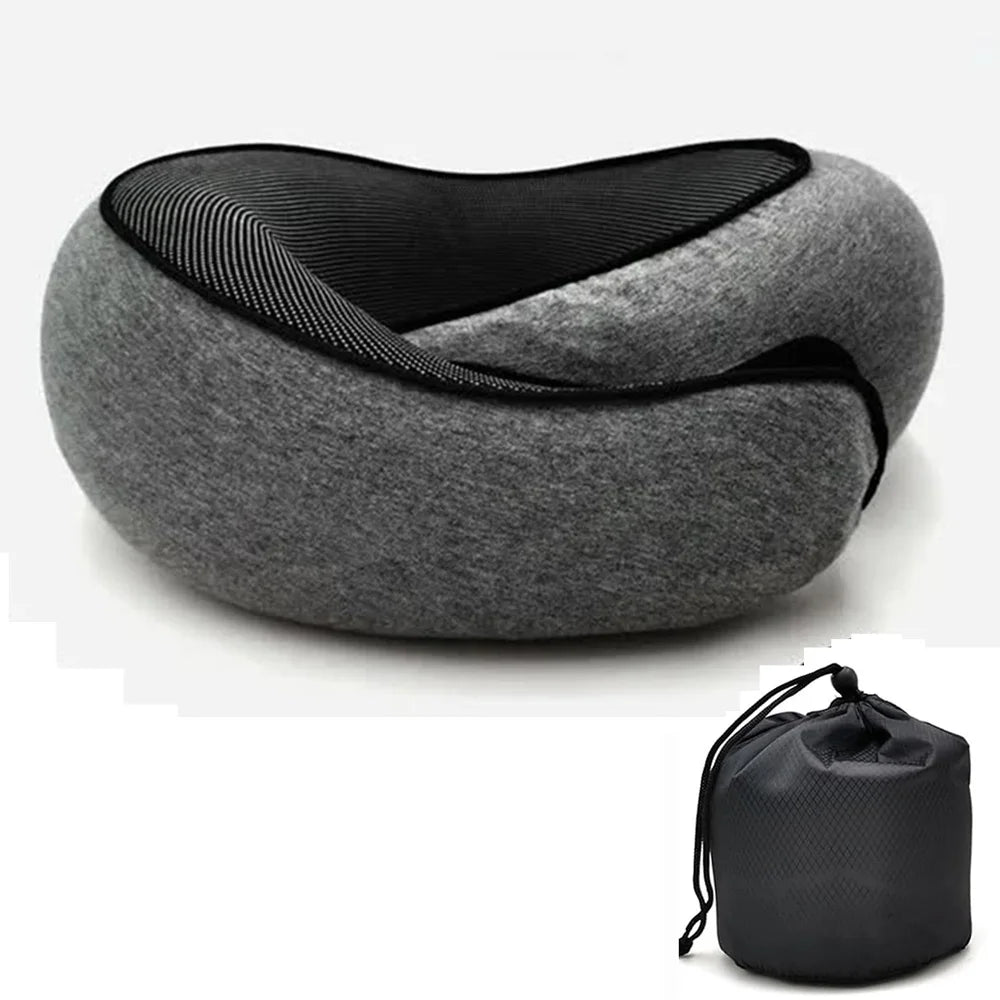 Travel Neck Pillow - U-Shaped Memory Foam for Neck Support & Comfort