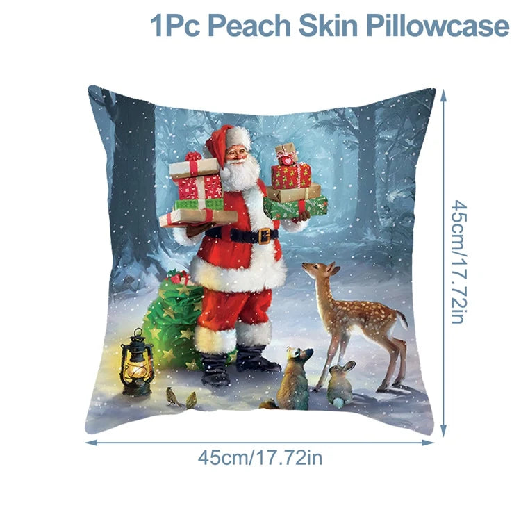 Vacanza Christmas Santa Cushion Cover 45cm - Decorative Holiday Pillow Case