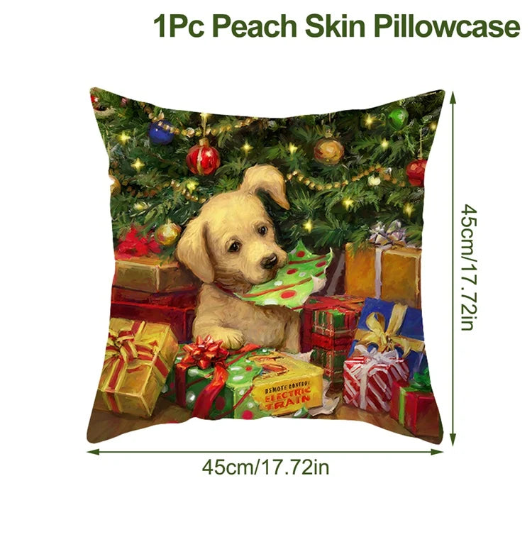 Vacanza Christmas Santa Cushion Cover 45cm - Decorative Holiday Pillow Case