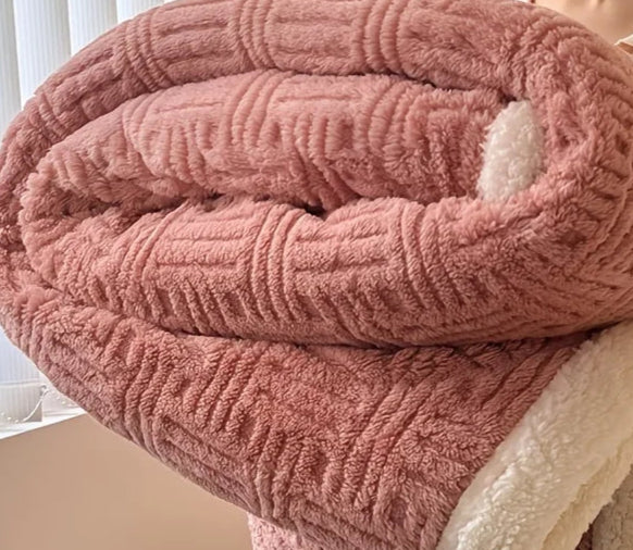 Matrix Premium Vintage Double Blanket - Milk Velvet Home Throw