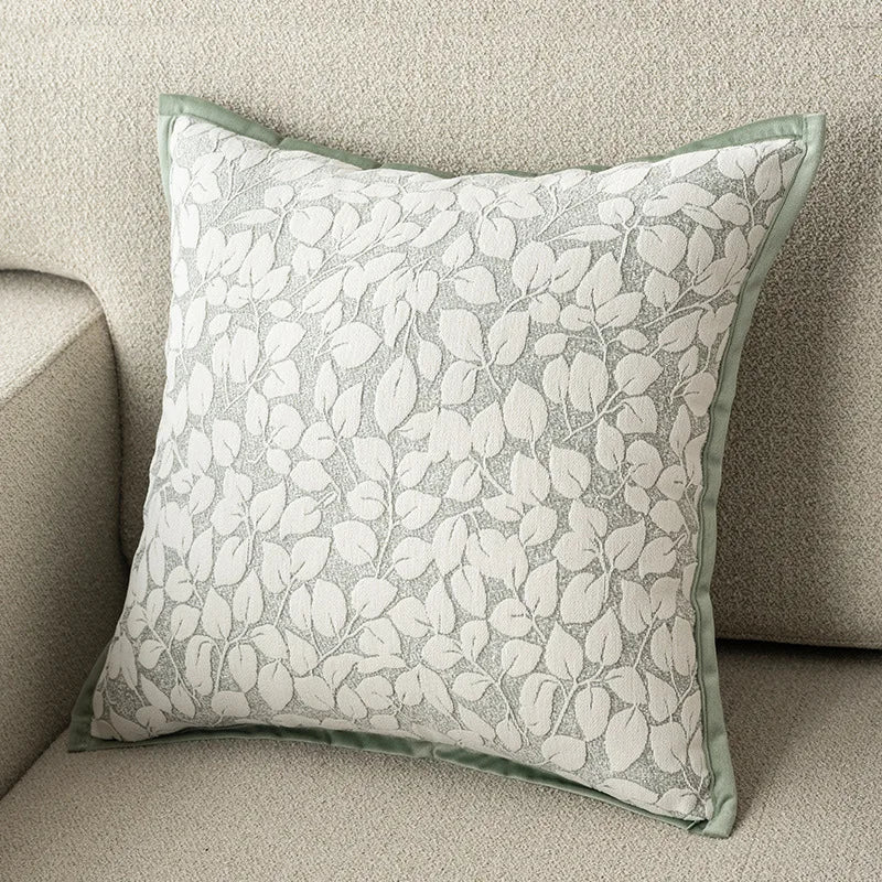 Eleganza Luxury Chenille Throw Pillow Covers - Jacquard Cushion Cases