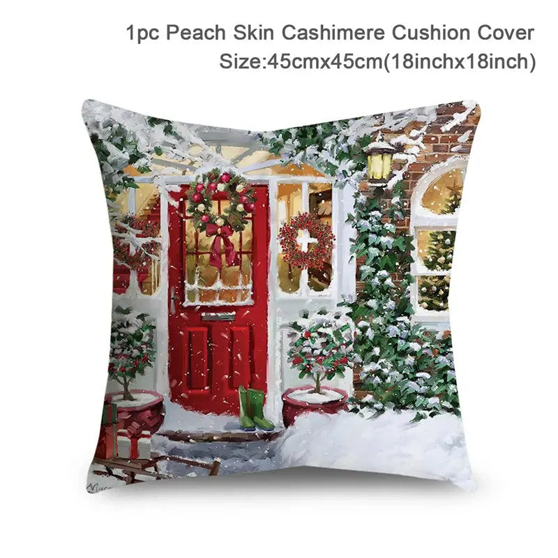 Vacanza Christmas Santa Cushion Cover 45cm - Decorative Holiday Pillow Case