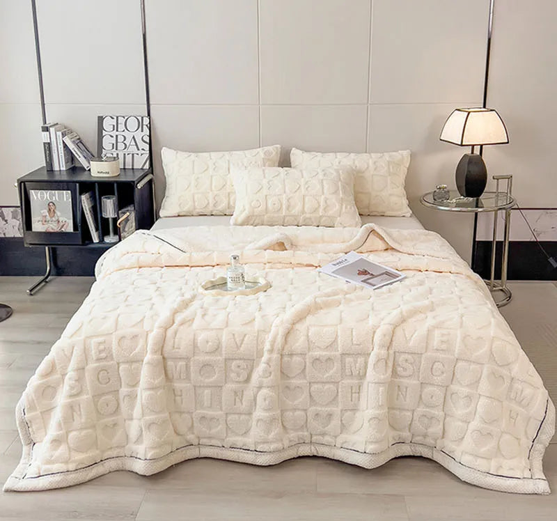 Cosmos Premium Taffeta Velvet Blanket - Double-Sided Plush Throw