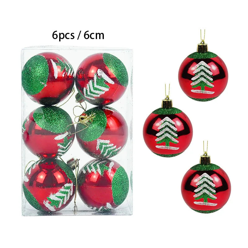 Amara 36Pcs Christmas Ball Ornaments 4cm - Shatterproof Holiday Tree Decoration Set