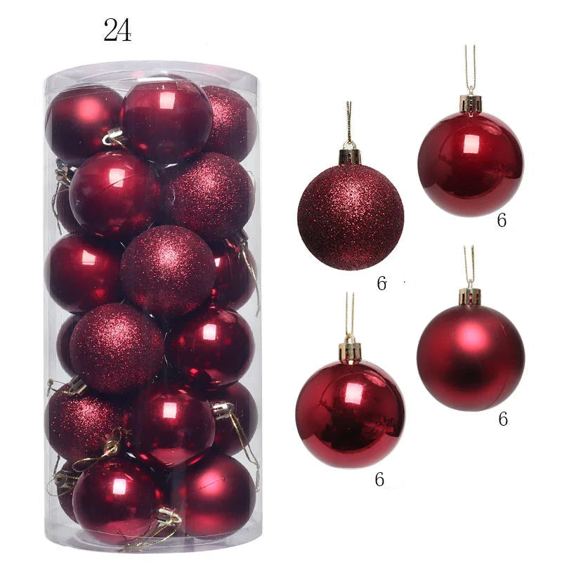 Morris Shatterproof Christmas Ball Ornaments - 30mm & 40mm Safe Holiday Tree Decorations