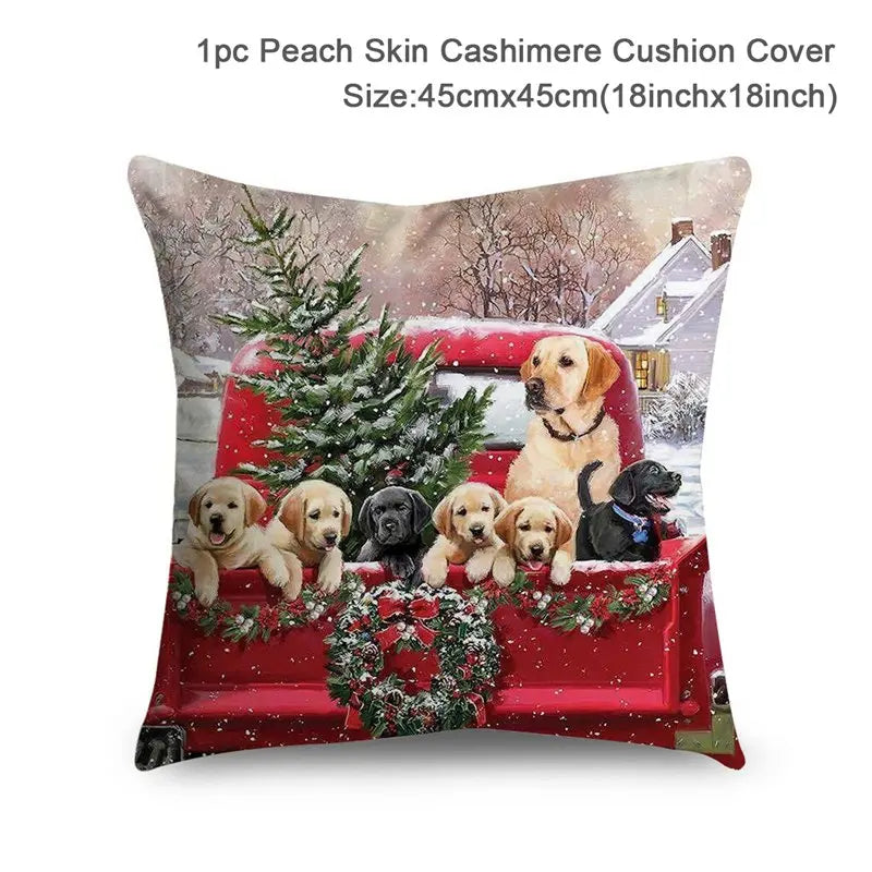 Vacanza Christmas Santa Cushion Cover 45cm - Decorative Holiday Pillow Case