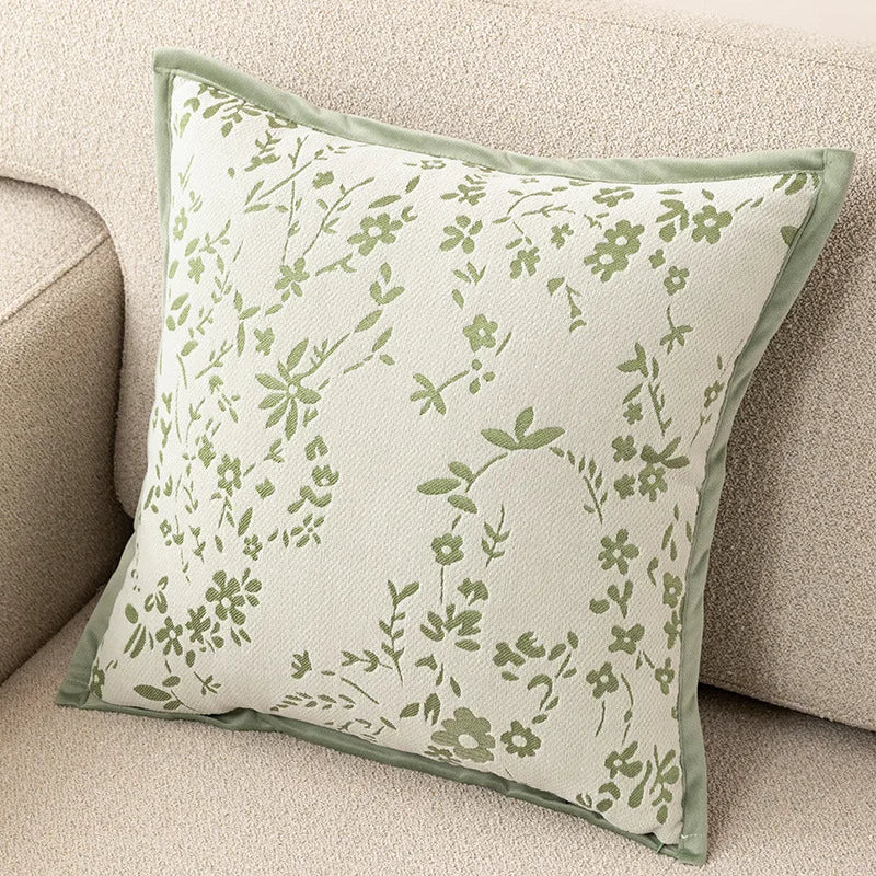 Eleganza Luxury Chenille Throw Pillow Covers - Jacquard Cushion Cases