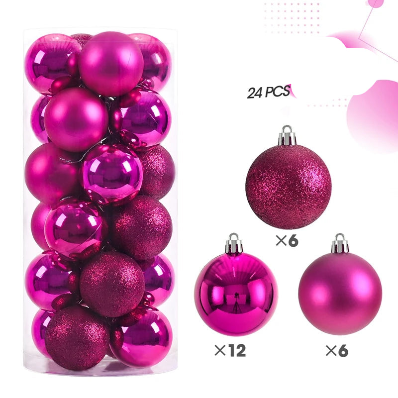 Morris Shatterproof Christmas Ball Ornaments - 30mm & 40mm Safe Holiday Tree Decorations