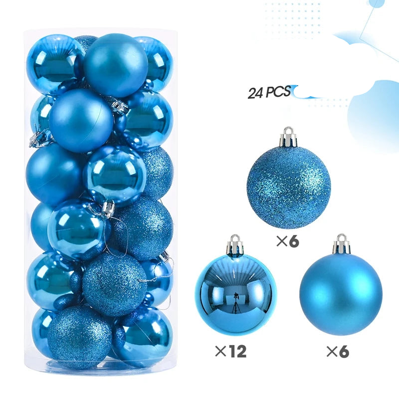 Morris Shatterproof Christmas Ball Ornaments - 30mm & 40mm Safe Holiday Tree Decorations