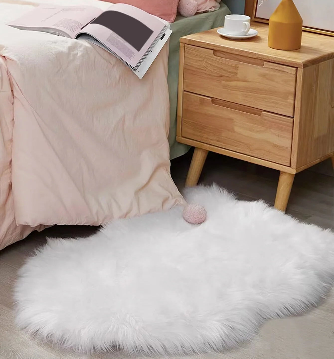 Cameron Plush Shag Carpet - Soft Fluffy Floor Mat for Living Room & Bedroom