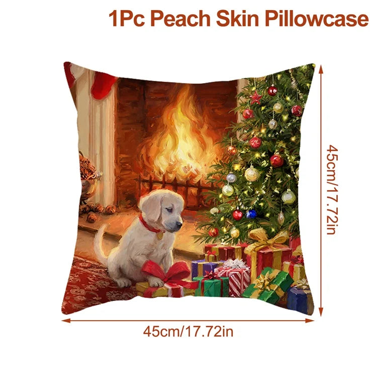 Vacanza Christmas Santa Cushion Cover 45cm - Decorative Holiday Pillow Case