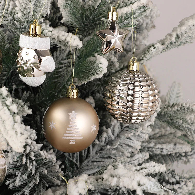 Bella Christmas Ball Ornaments Champagne - Premium Holiday Tree Decoration