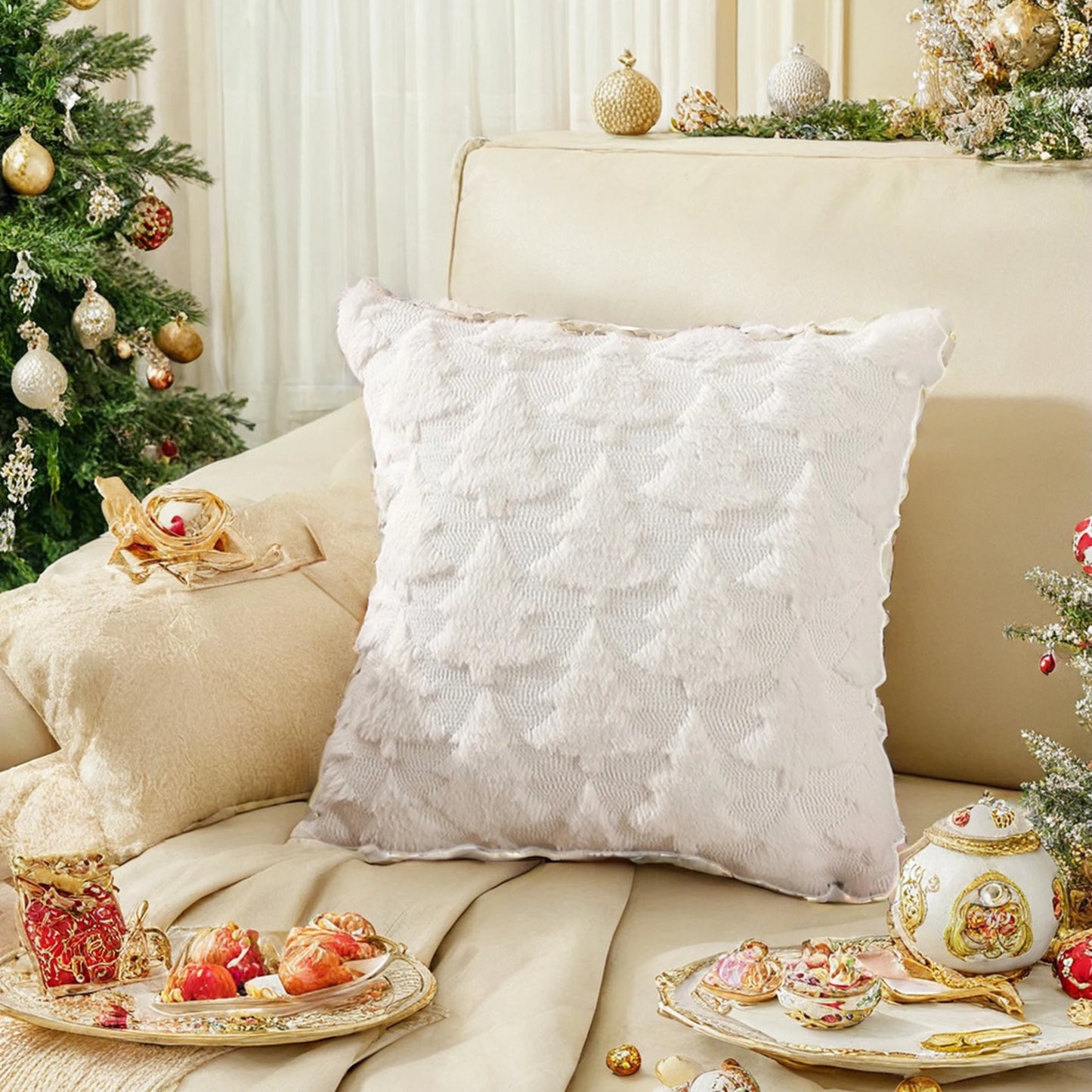 Casanova Nordic Christmas Pillow Covers - Minimalist Sofa Cushion Covers