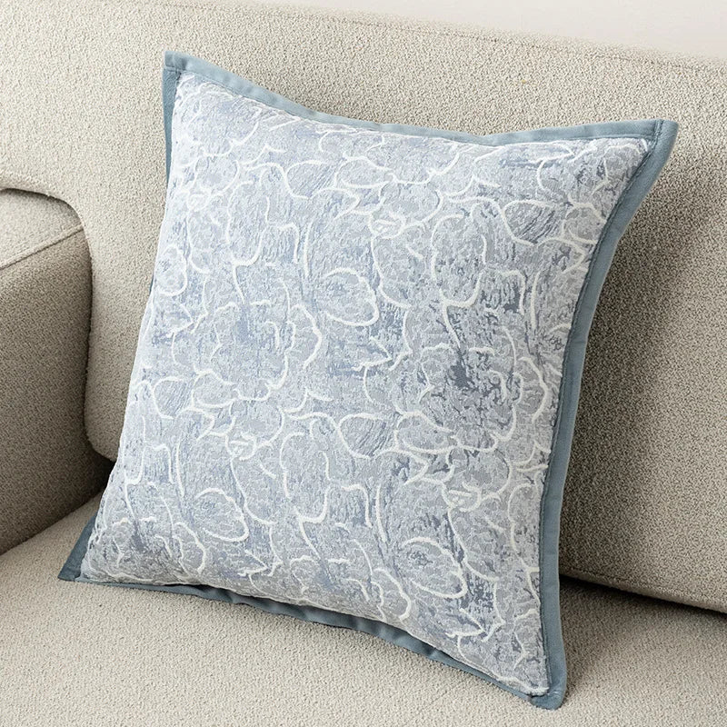 Eleganza Luxury Chenille Throw Pillow Covers - Jacquard Cushion Cases
