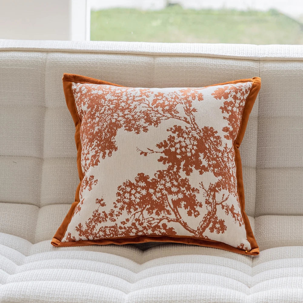 Vern Chenille Cushion Cover 45x45cm - French Style Sofa Pillow Case