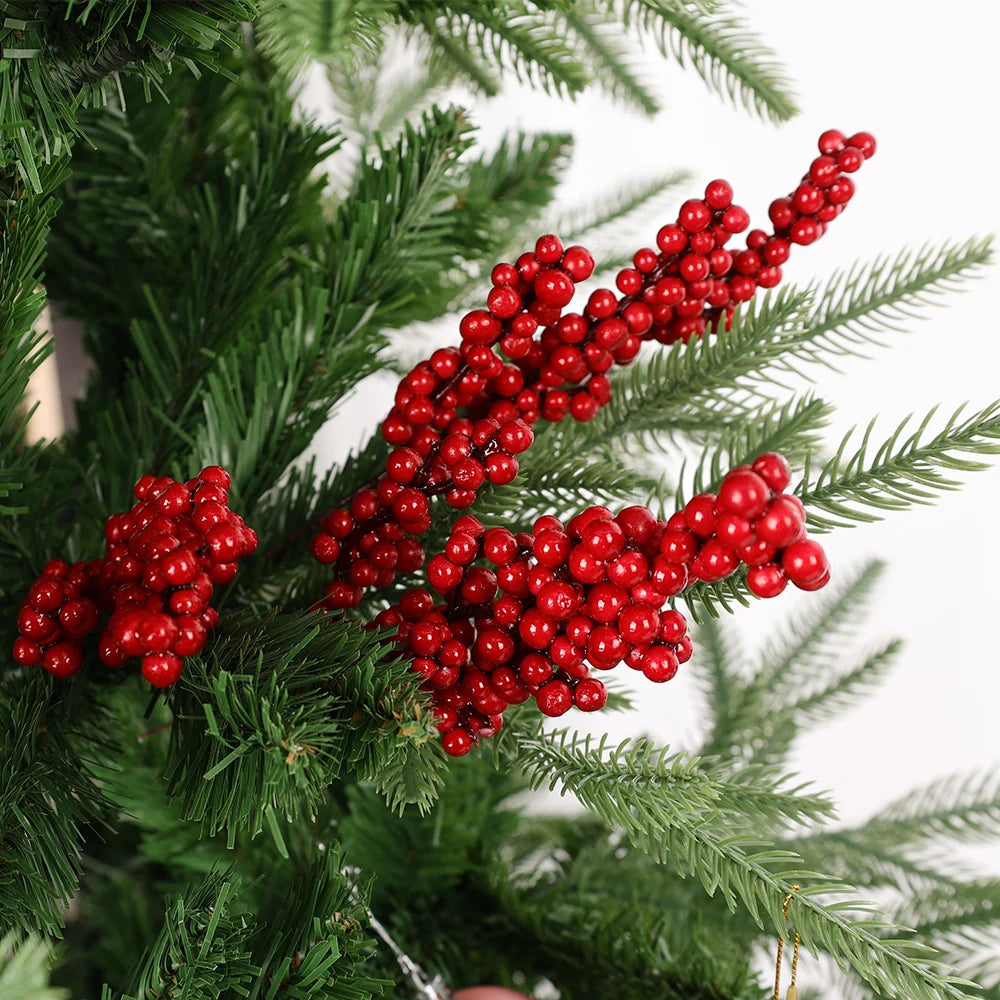 Bloomie Artificial Red Berry Stems - Christmas DIY Holiday Decor