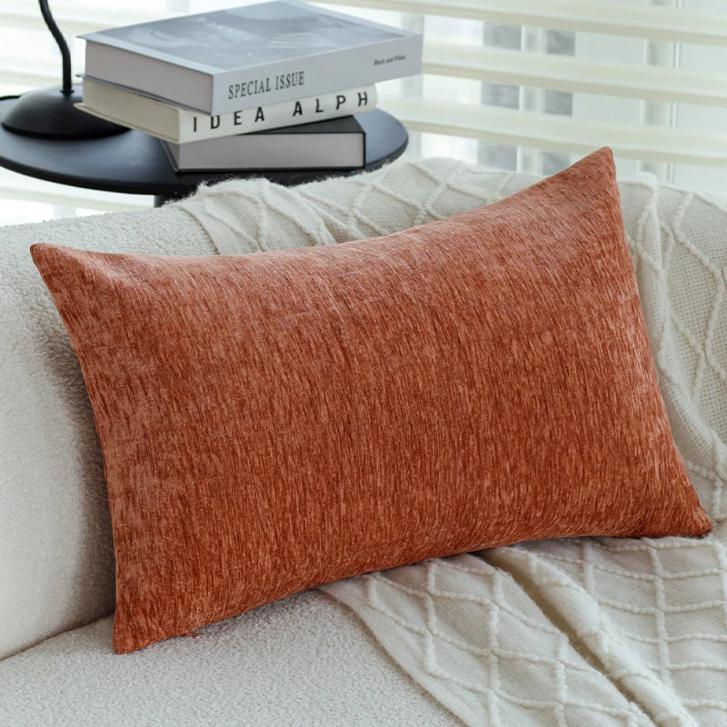 Bliss Chenille Pillow Cover 30x50cm - Soft Decorative Cushion Case for Sofa & Bedroom