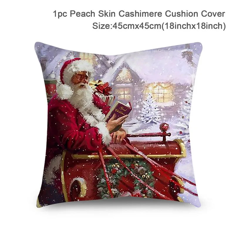 Vacanza Christmas Santa Cushion Cover 45cm - Decorative Holiday Pillow Case