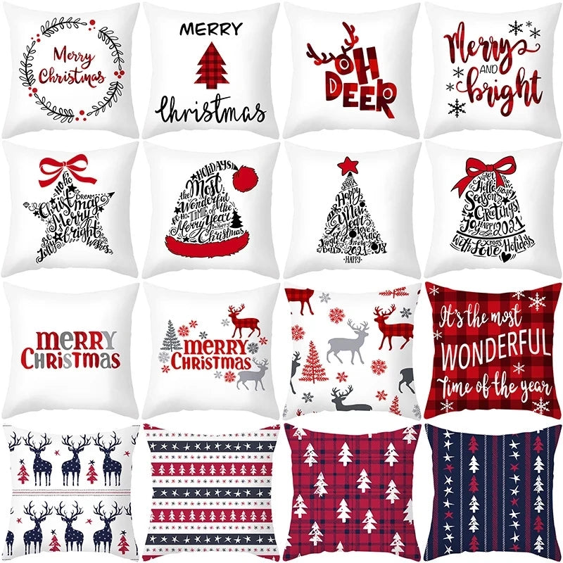Morozac Christmas Cushion Cover 45cm - Holiday Pillow Case Decor