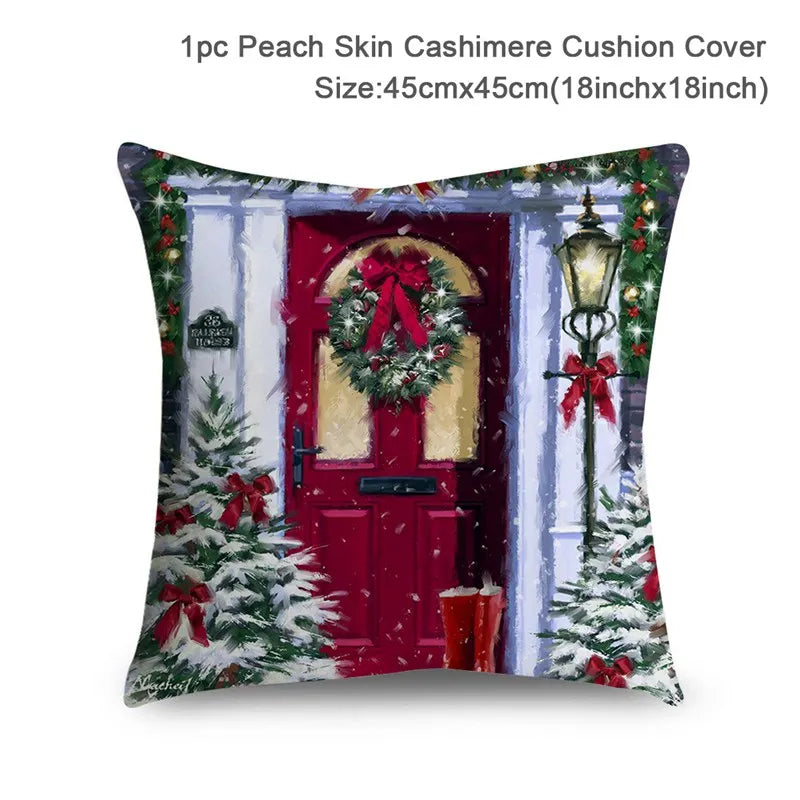 Vacanza Christmas Santa Cushion Cover 45cm - Decorative Holiday Pillow Case