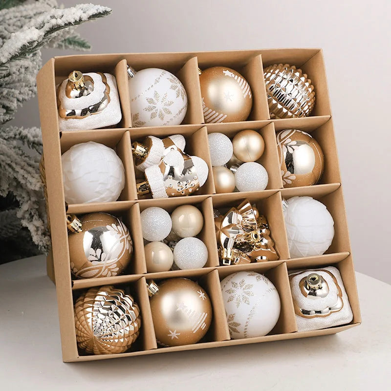 Bella Christmas Ball Ornaments Champagne - Premium Holiday Tree Decoration