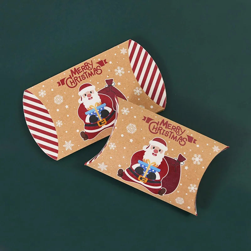 Jingle Christmas Candy Gift Boxes - 10pcs Cookie Snack Packaging