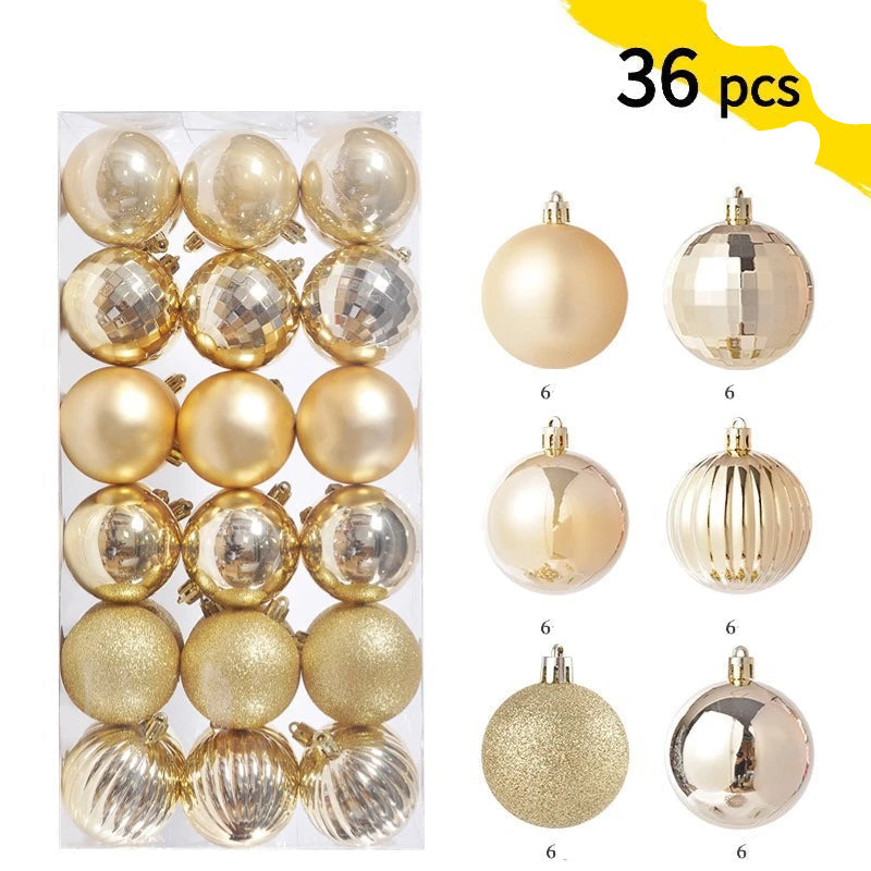 Morris Shatterproof Christmas Ball Ornaments - 30mm & 40mm Safe Holiday Tree Decorations